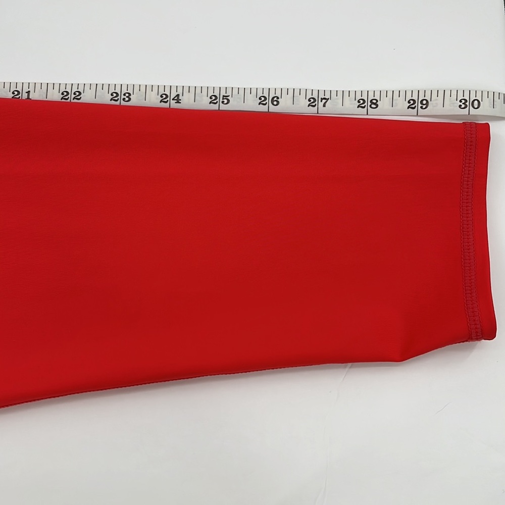 Papaya Active Leggings Pants Coral Red Silky Smooth Large - Picture 6 of 6